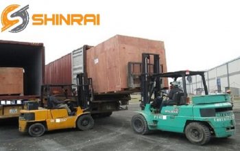 xe container vận chuyển máy móc thiết bị